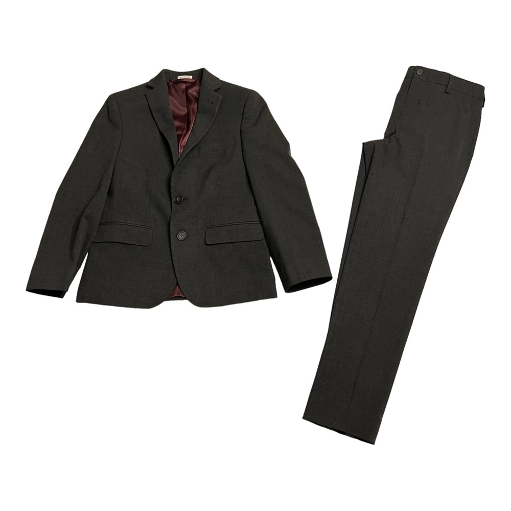 Kids Joseph Abbound Charcoal Gray Suit